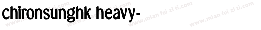 chironsunghk heavy字体转换